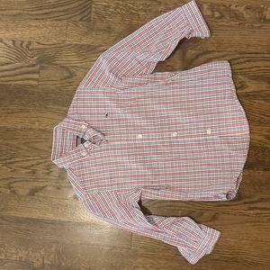 Vineyard Vines Boys Red blue plaid 3T shirt